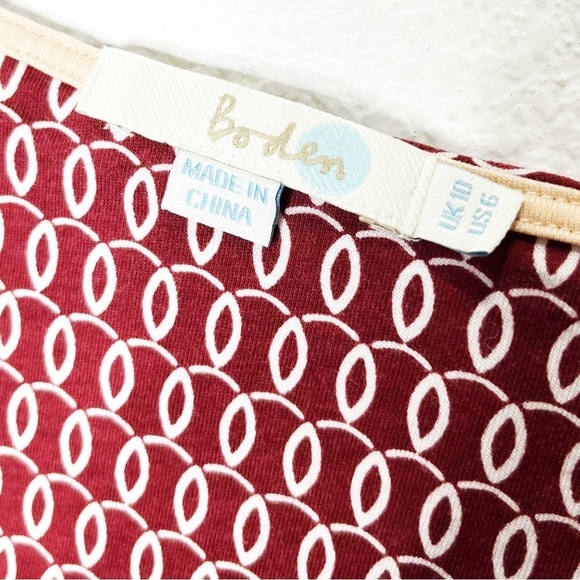 Boden Draped Neck Print Dress WW124 - Picture 8 of 9